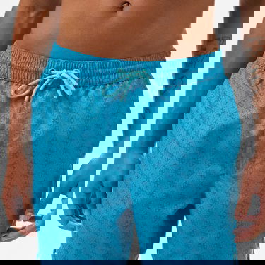  Guess Swimtrunk Medium Emb Peach Twill 115 Erkek Mavi Deniz Şortu