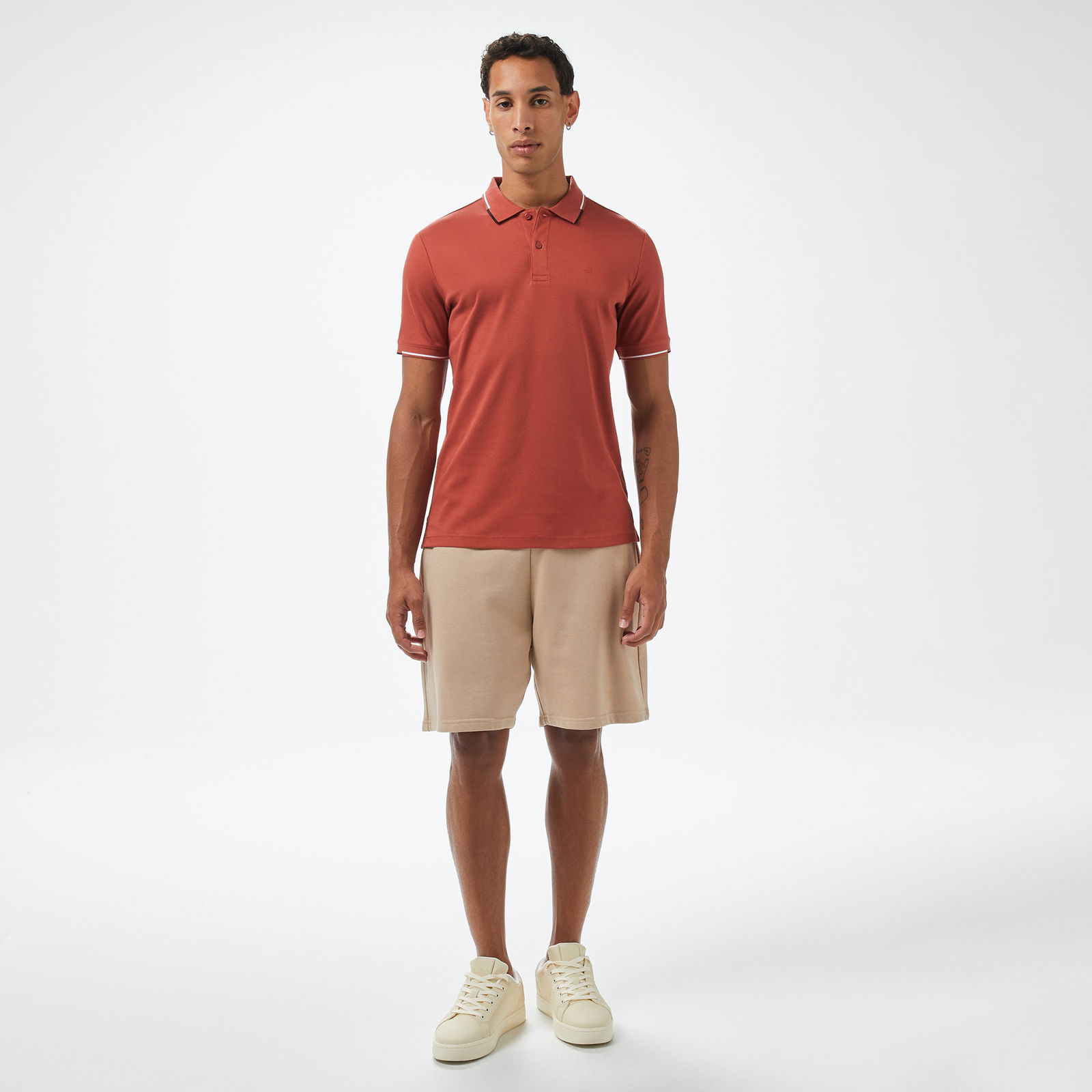 Calvin Klein Erkek Beyaz Polo