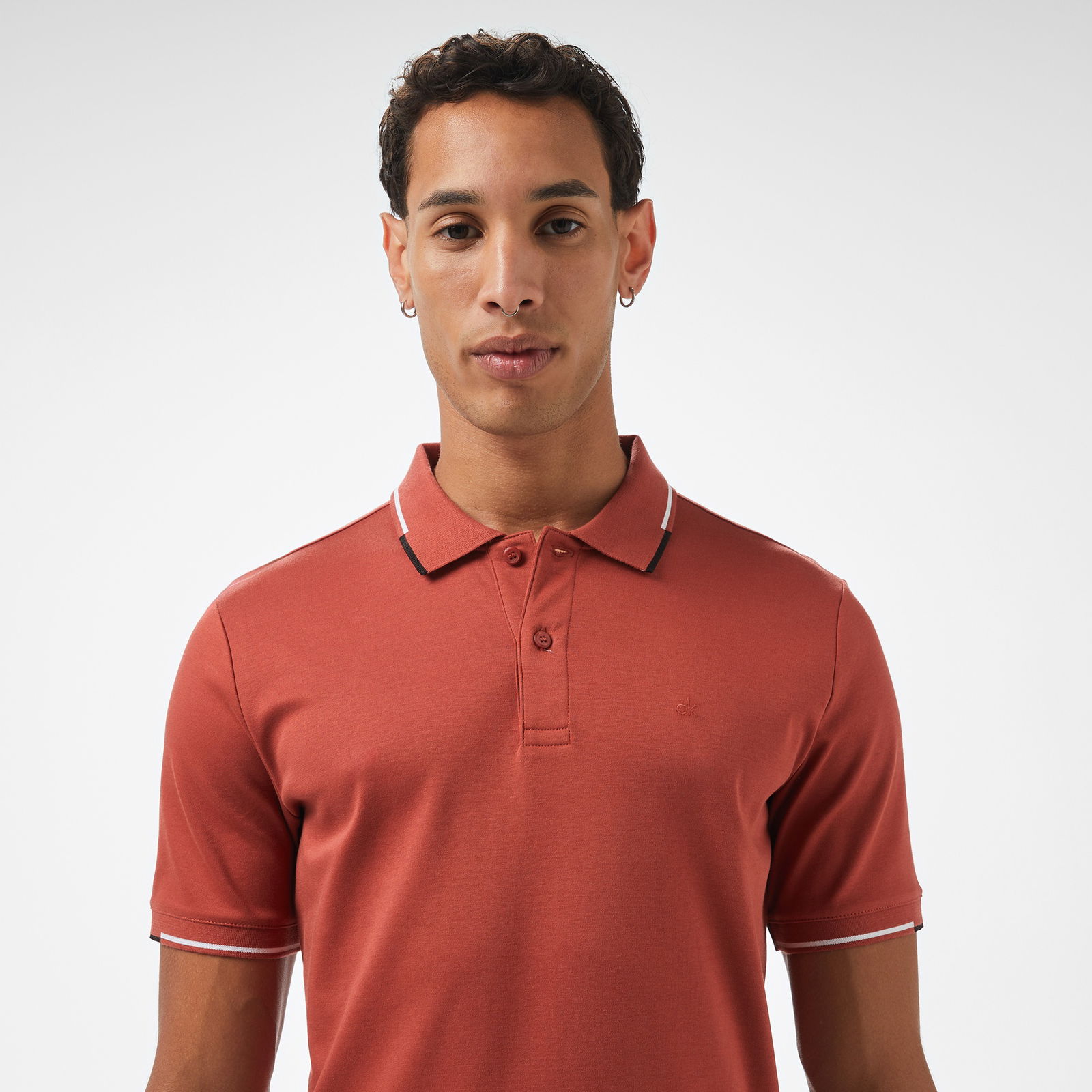 Calvin Klein Erkek Beyaz Polo