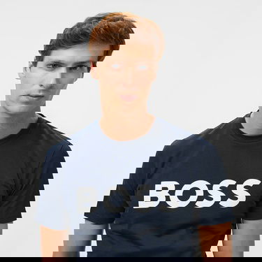  Boss Thinking Erkek Mavi T-Shirt