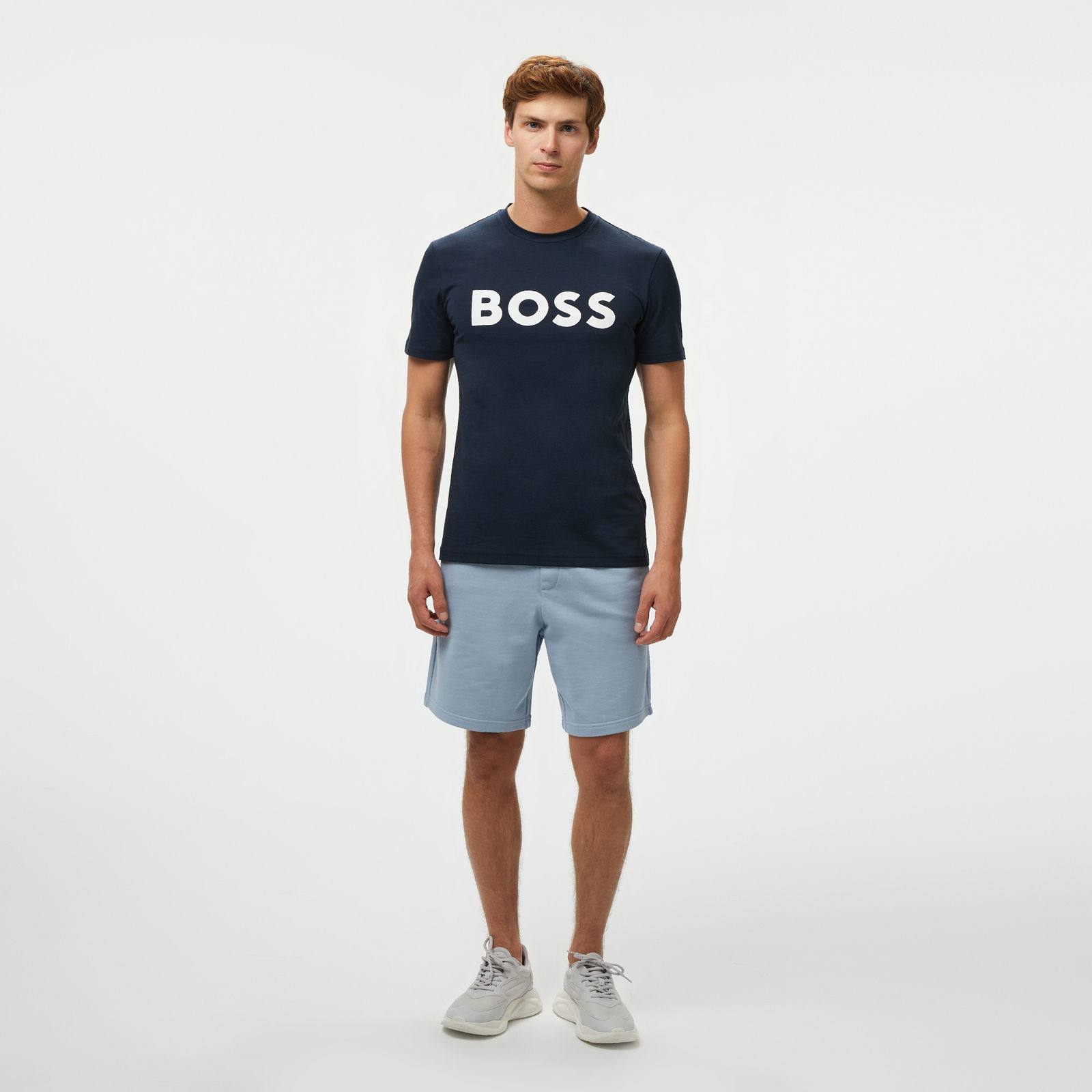 Boss Thinking Erkek Mavi T-Shirt