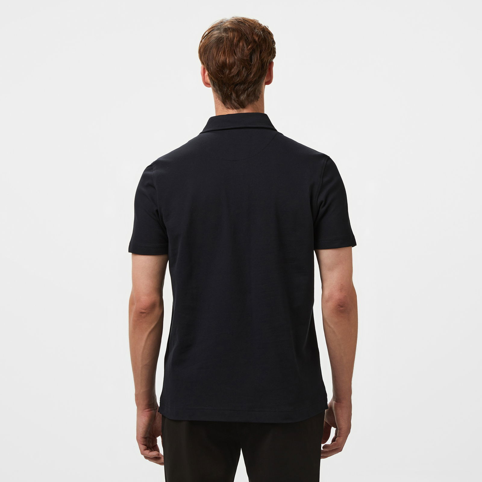 Brooks Brothers Polo Yaka 4 Düğmeli Erkek Siyah T-Shirt