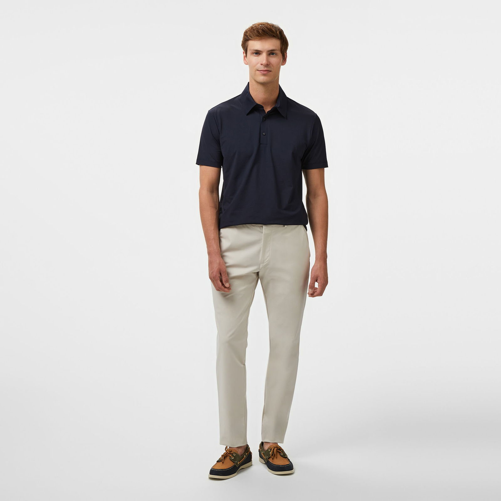 Brooks Brothers Çıt Çıt Düğmeli Performans Erkek Lacivert Polo