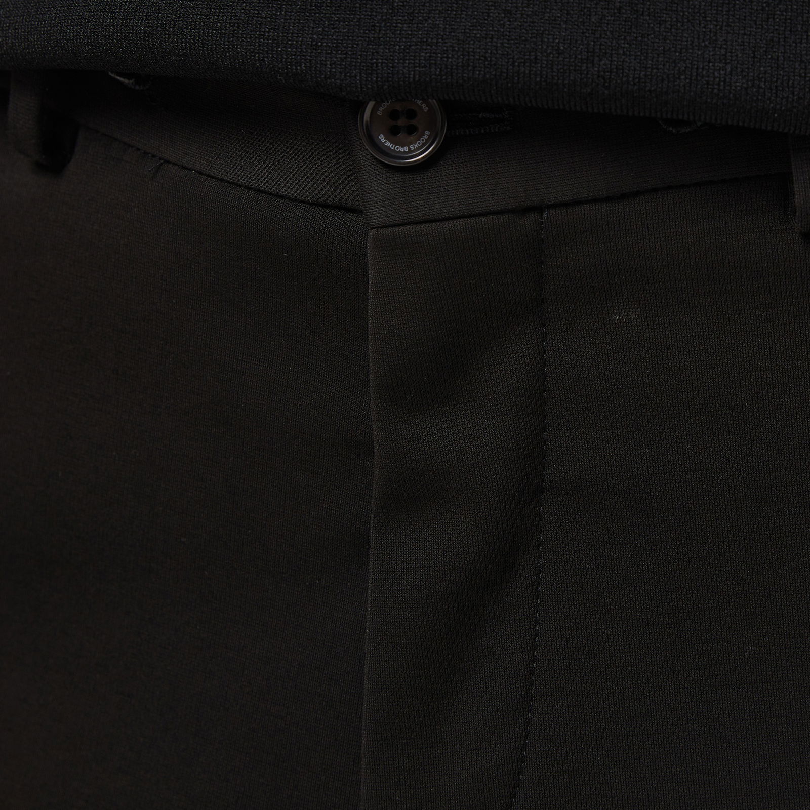 Brooks Brothers Yan Beli Lastikli Duble Paça Erkek Siyah Pantolon