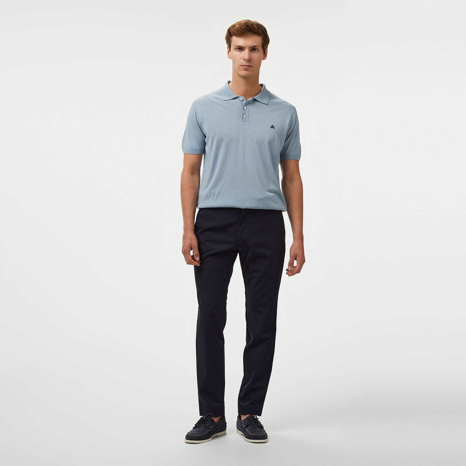 Brooks Brothers İçten Bağcıklı Performans Erkek Lacivert Pantolon