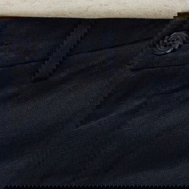  Brooks Brothers %100 Keten Klasik Erkek Lacivert Pantolon