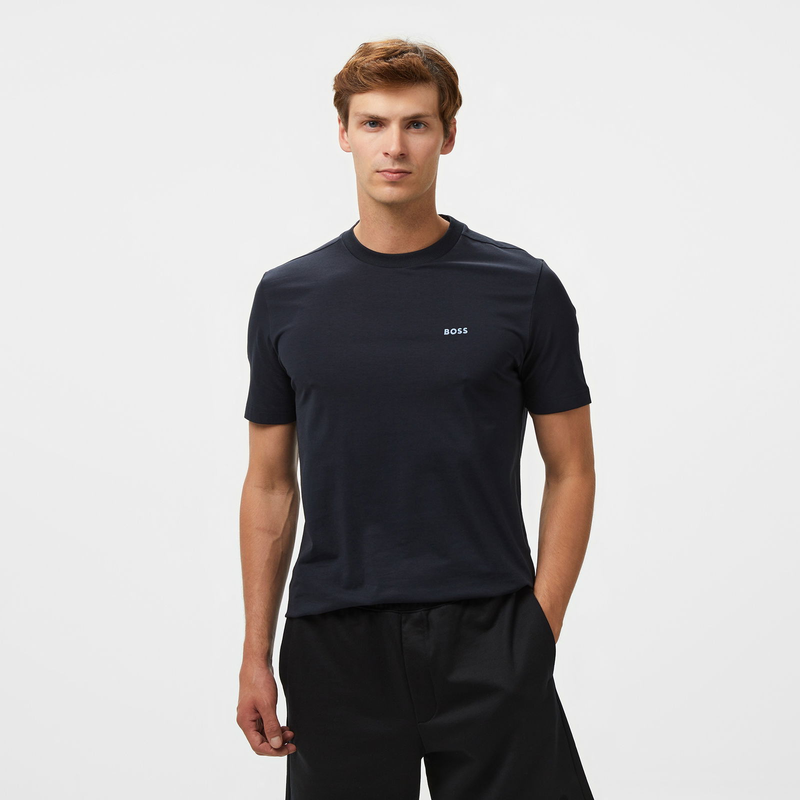 Boss Tee Erkek Mavi T-Shirt