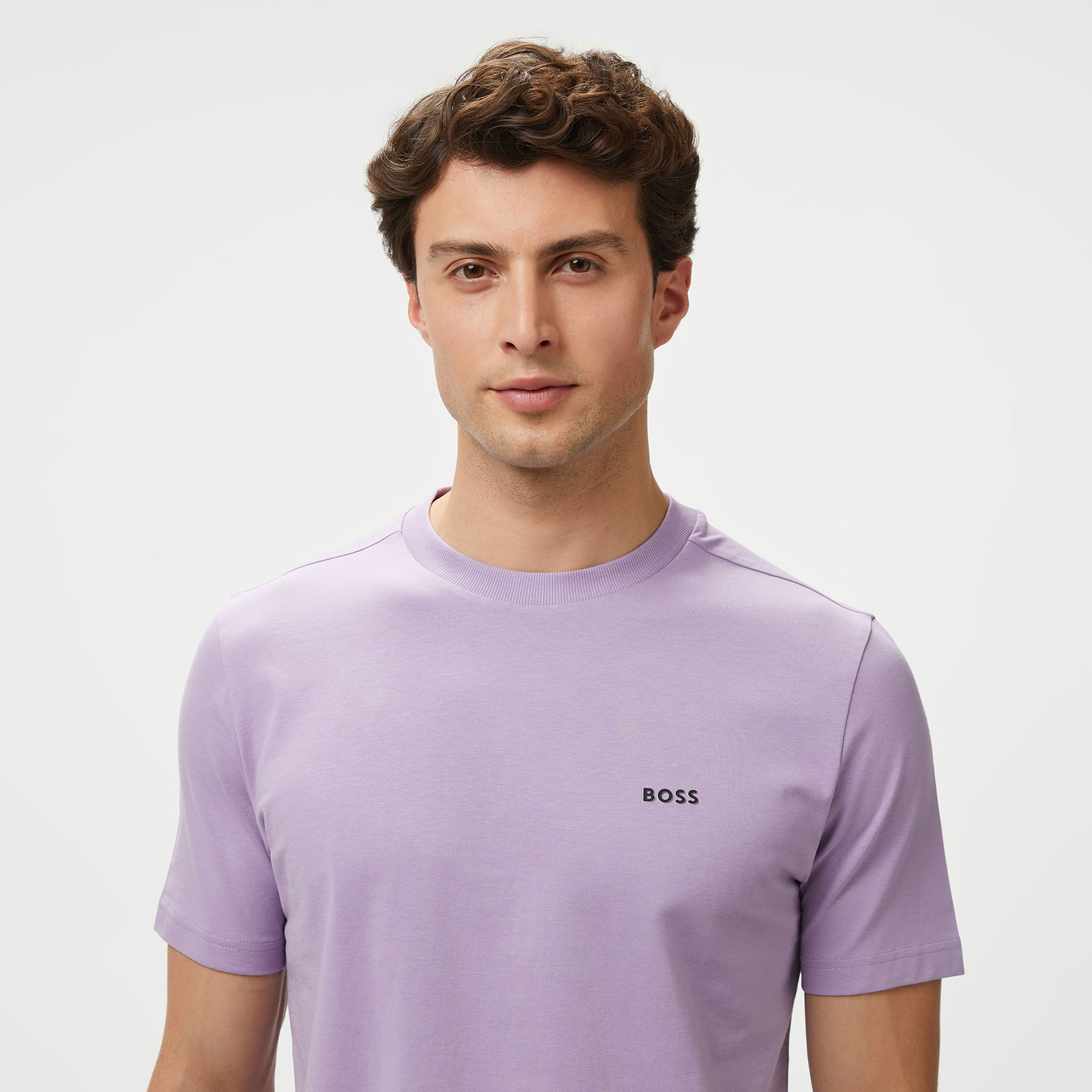 Boss Tee Erkek Mor T-Shirt
