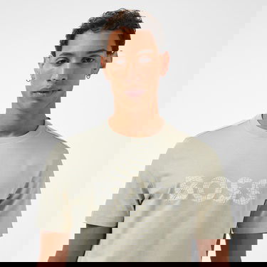  Boss Te Logotexture Erkek Bej T-Shirt