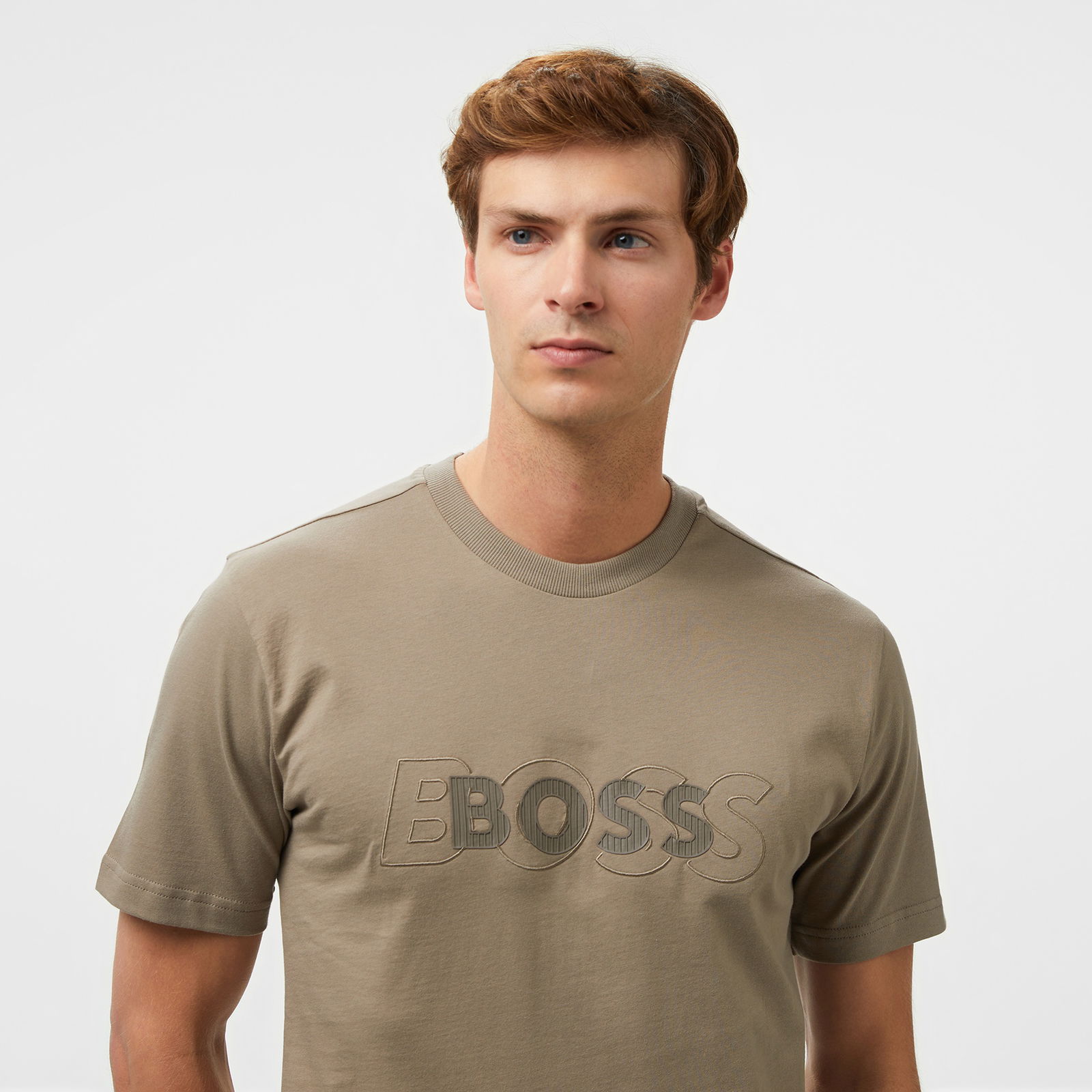 Boss Tee Dropneedle Erkek Yeşil T-Shirt