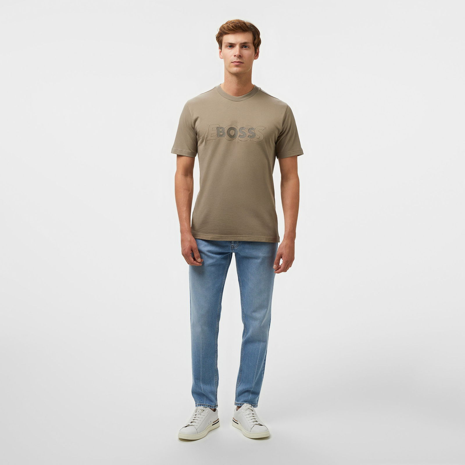 Boss Tee Dropneedle Erkek Yeşil T-Shirt