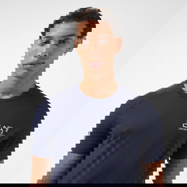  EA7 Erkek Lacivert Bisiklet Yaka T-Shirt