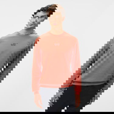  EA7 Erkek Turuncu Bisiklet Yaka Sweatshirt
