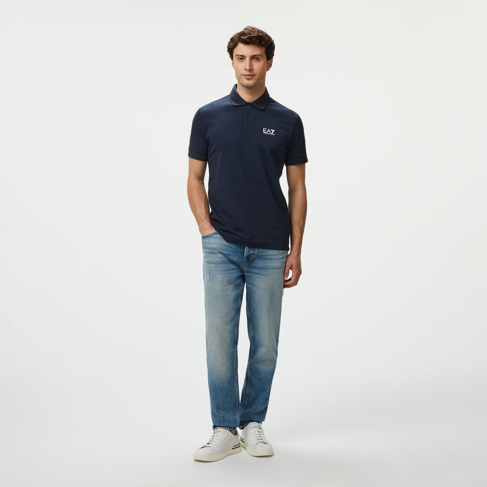 EA7 Erkek Mavi Polo