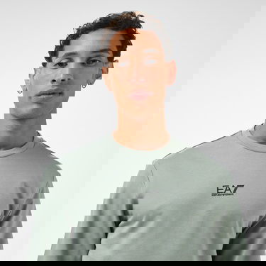  EA7 Erkek Yeşil Bisiklet Yaka Sweatshirt