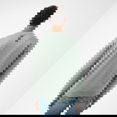  EA7 Erkek Yeşil Bisiklet Yaka Sweatshirt