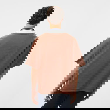  EA7 Erkek Kahverengi Bisiklet Yaka T-Shirt