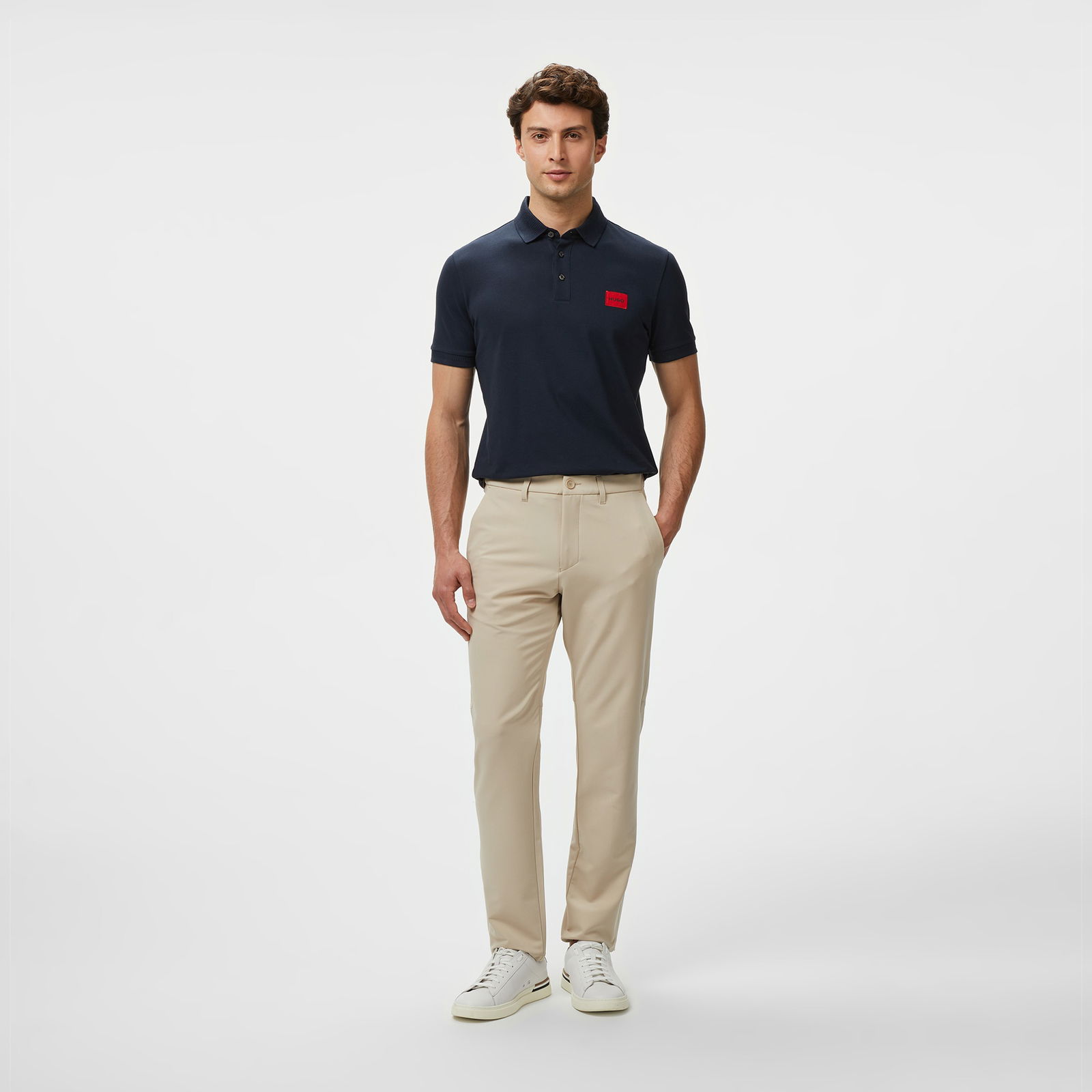 Boss T Commuter Slim Erkek Bej Pantolon