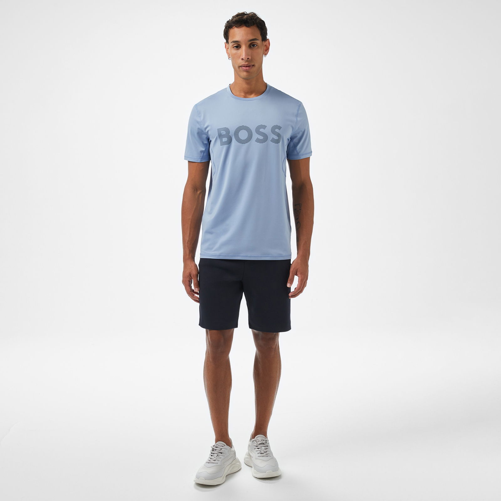 Boss Active Erkek Mavi T-Shirt