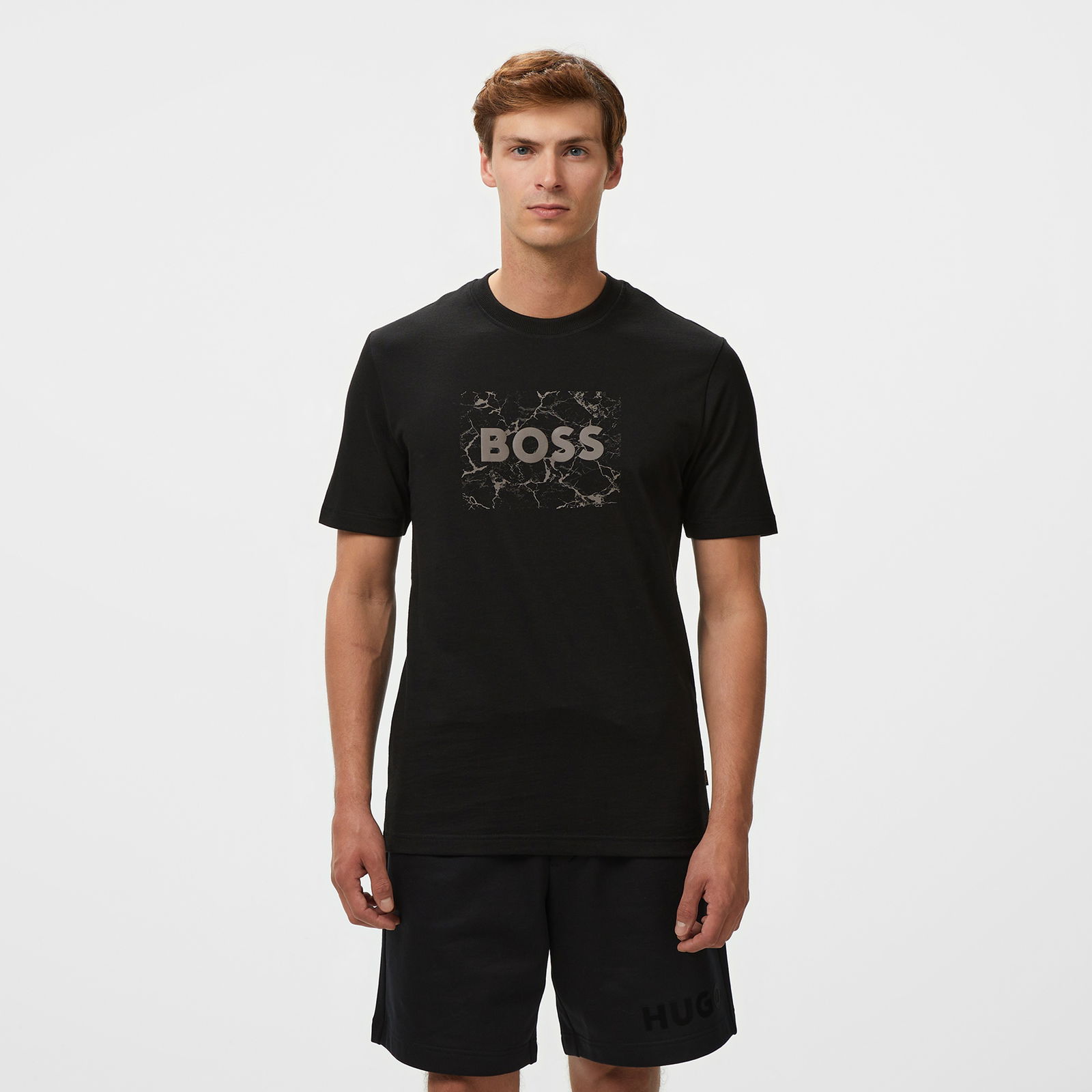 Boss Te Logospace Erkek Siyah T-Shirt