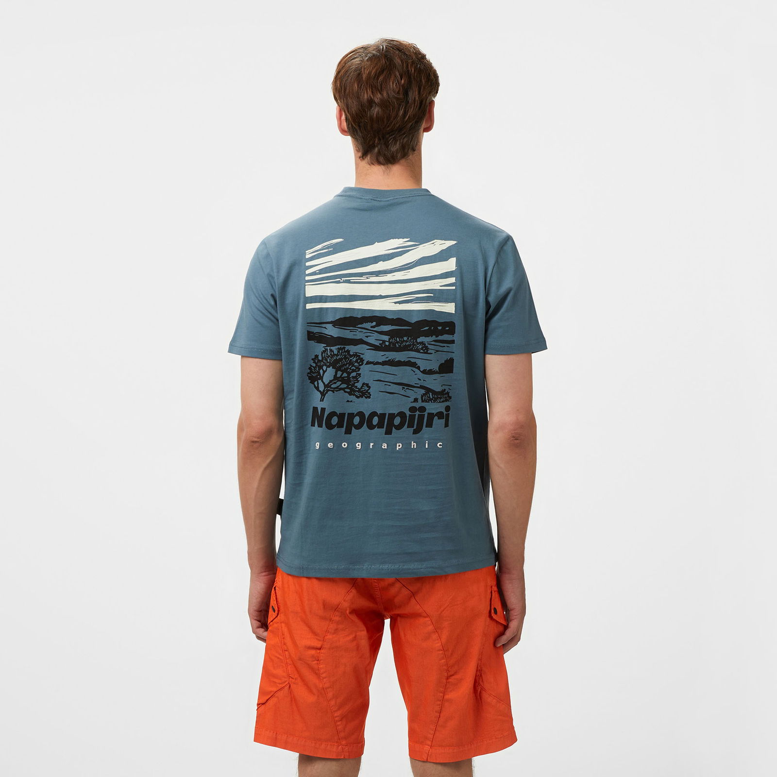 Napapijri S-Vignoni Back Erkek Mavi T-Shirt