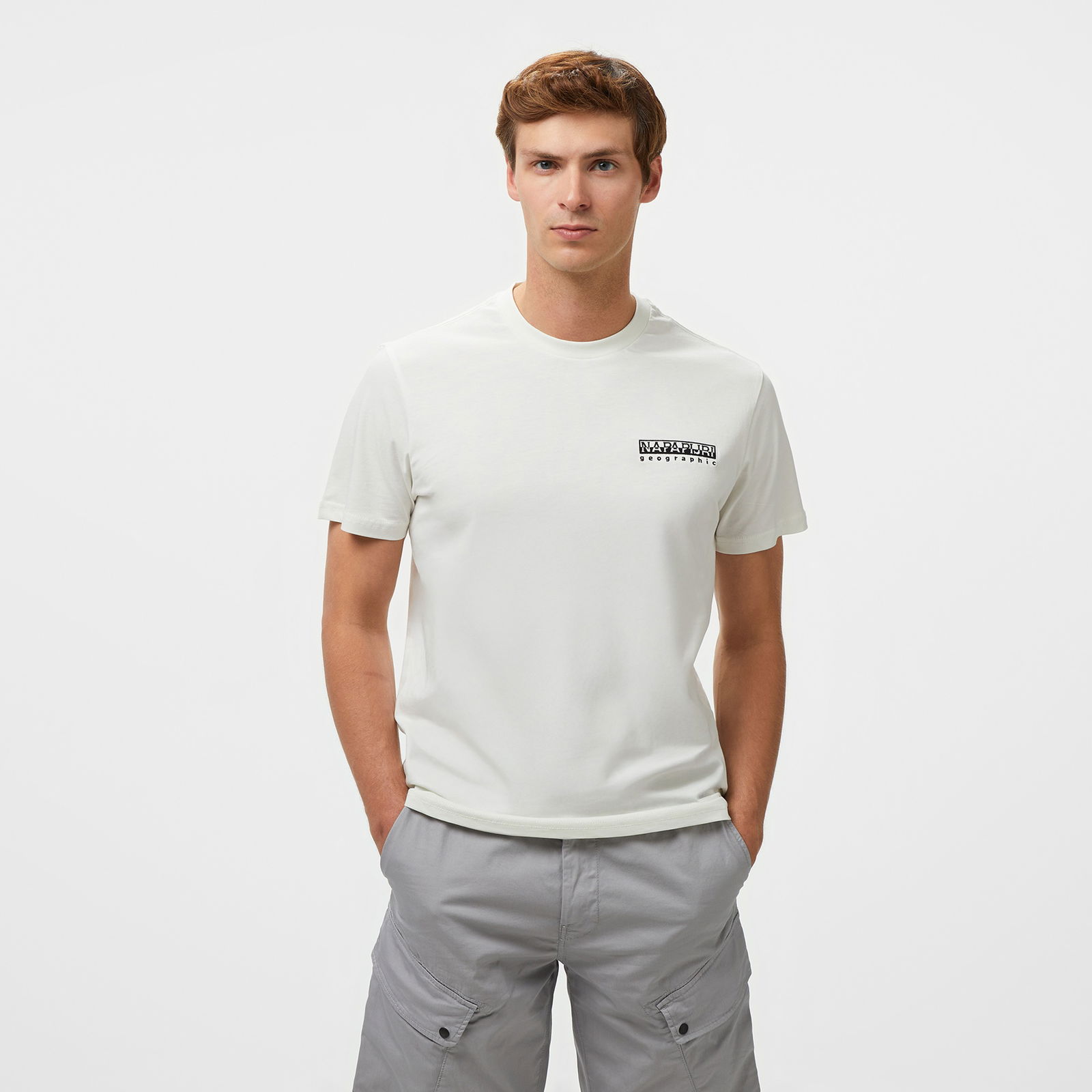 Napapijri S-Vignoni Back Erkek Beyaz T-Shirt