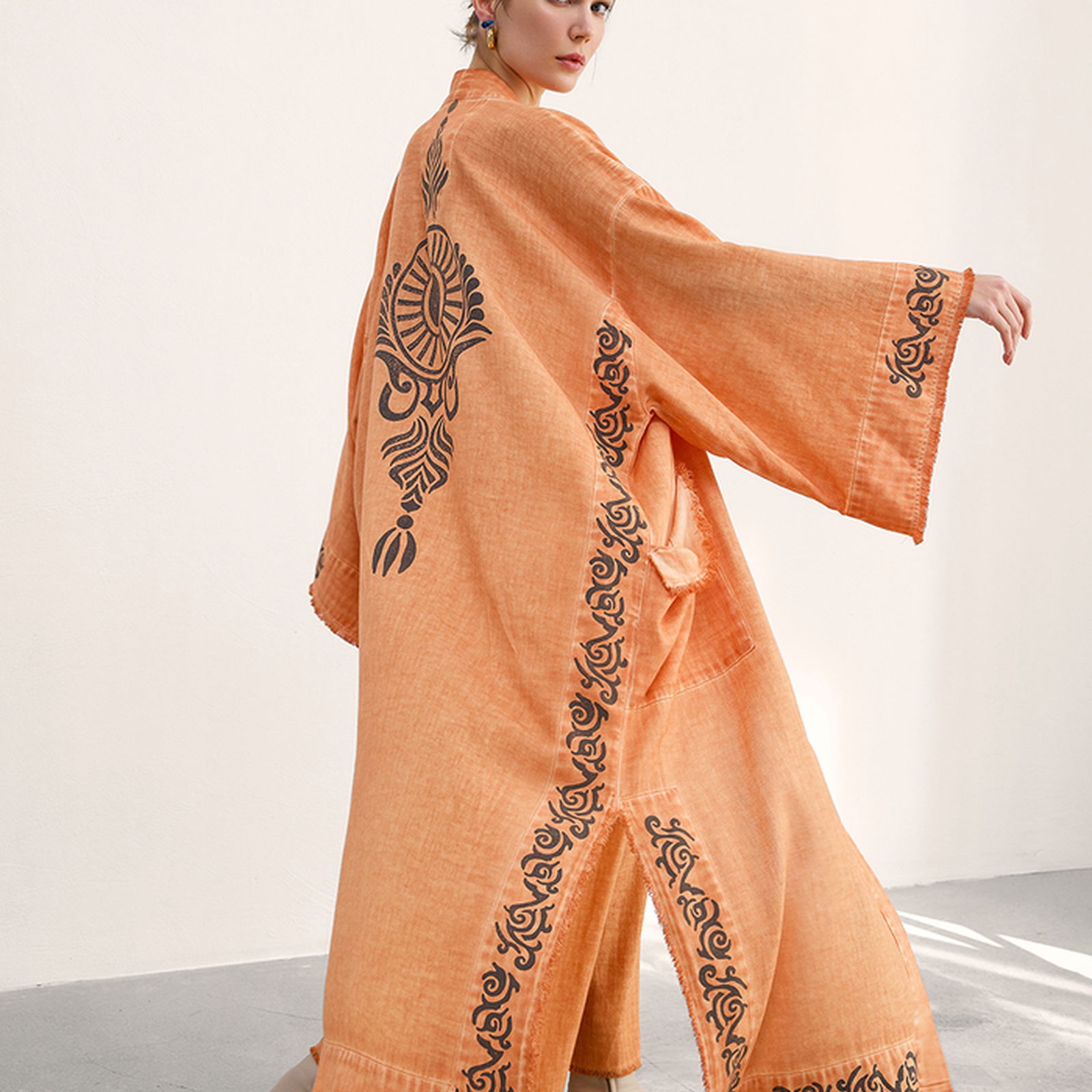 İKİKIZ Gaia Kimono Kadın Renkli