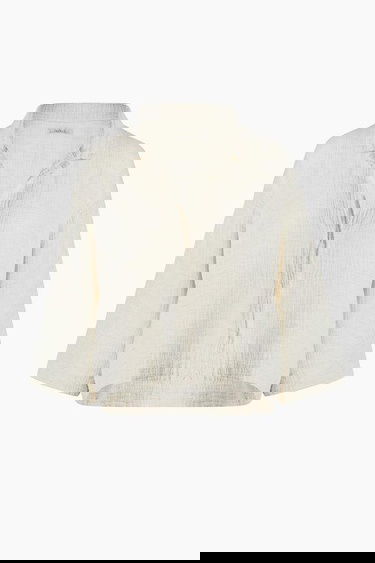  İKİKIZ Crinkle Linen Gömlek Kadın Naturel