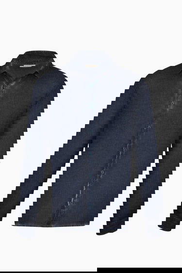  İKİKIZ Keten Navy Gömlek Erkek Lacivert