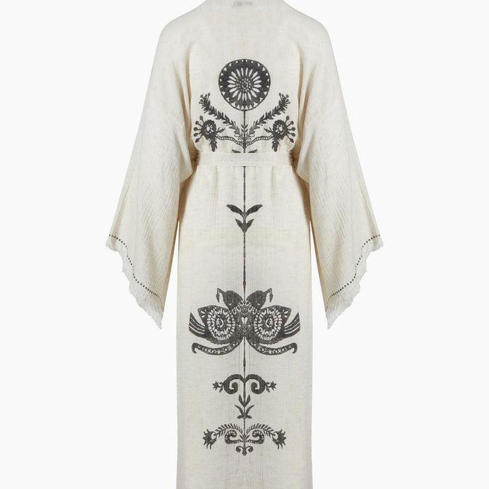 İKİKIZ Kenevir Kimono Kadın Naturel