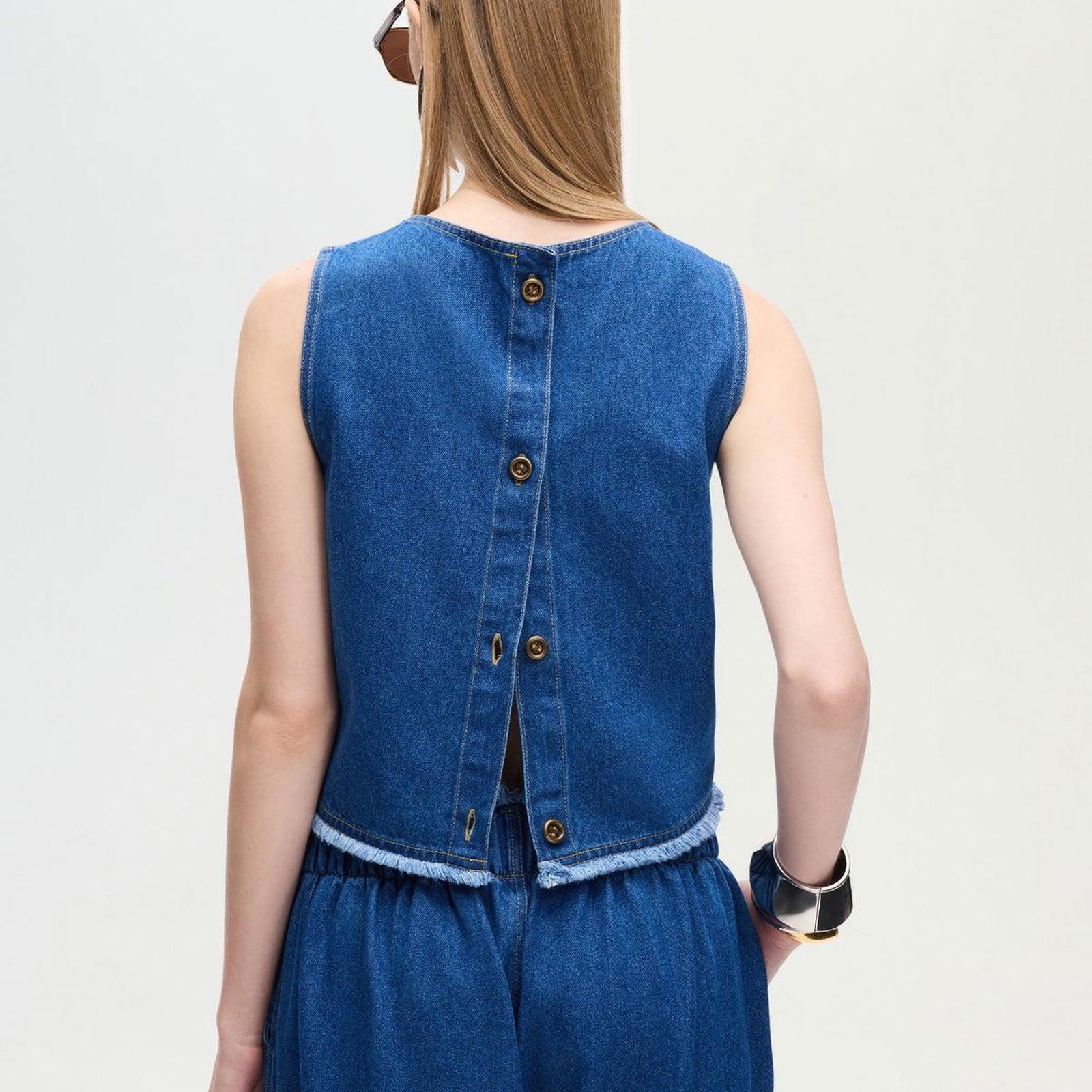 İKİKIZ Denim Pillbox Şapka Kadın Mavi