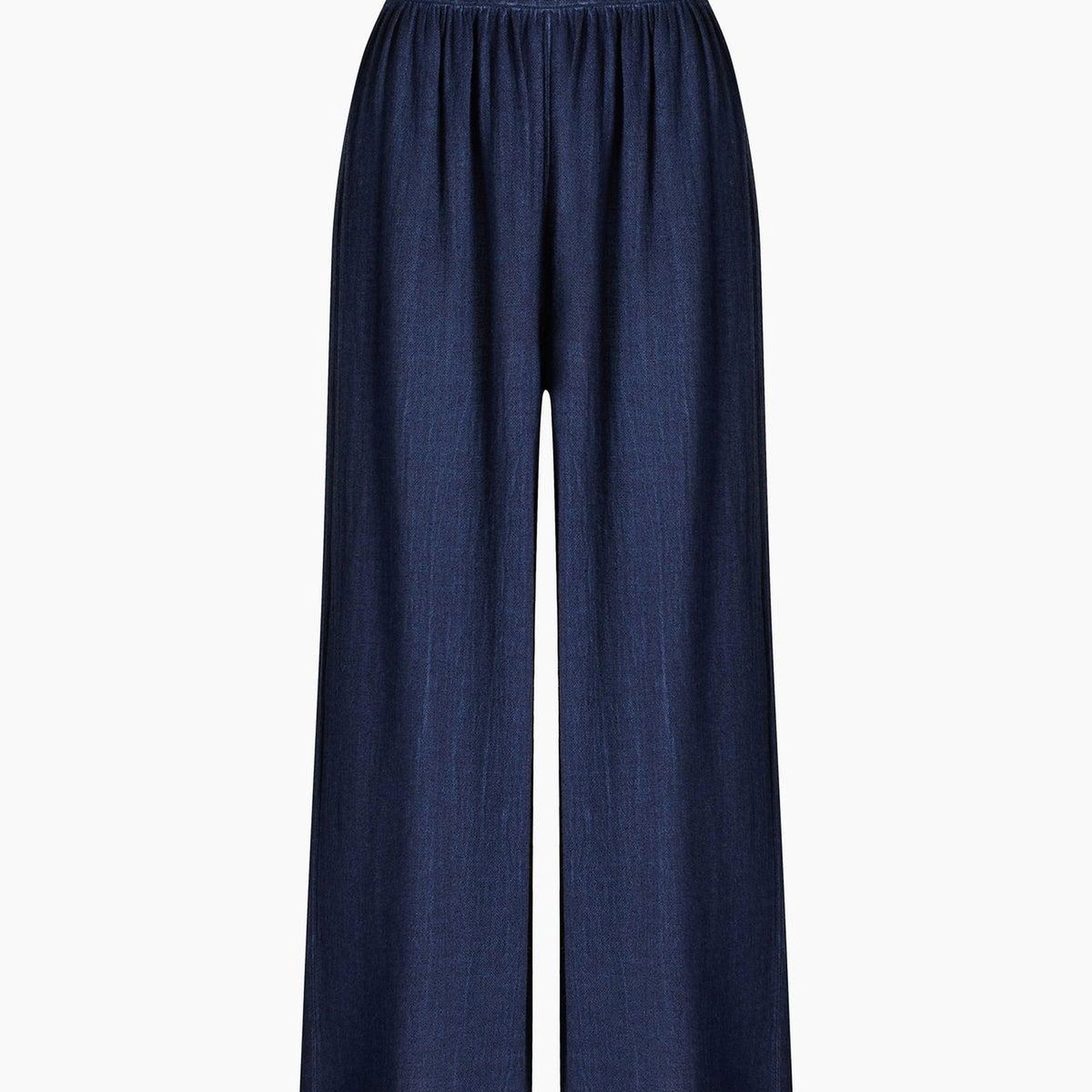 İKİKIZ Keten Navy Pantolon Kadın Lacivert