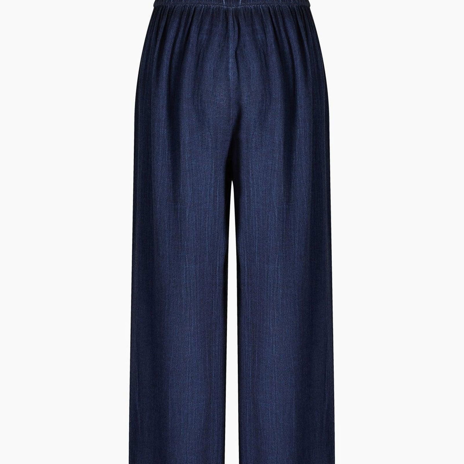 İKİKIZ Keten Navy Pantolon Kadın Lacivert