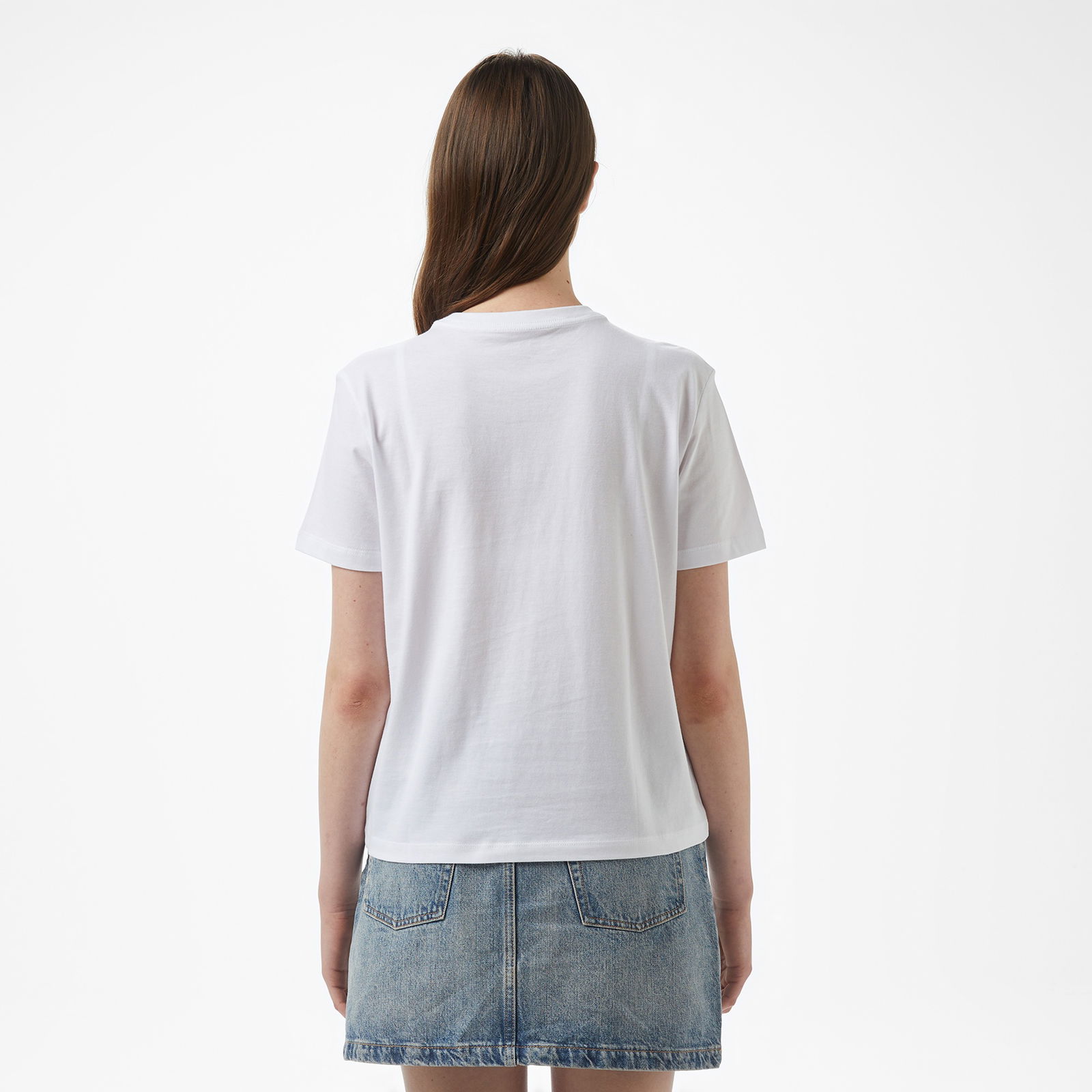 Calvin Klein Hero Ss Classic Monologo Cn Tee Kadın Beyaz T-Shirt