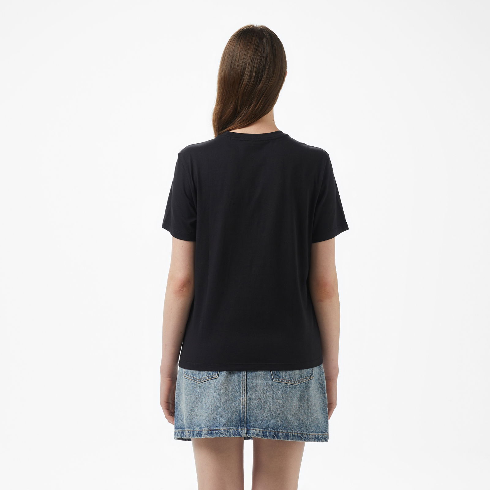 Calvin Klein Hero Ss Classic Monologo Cn Tee Kadın Siyah T-Shirt