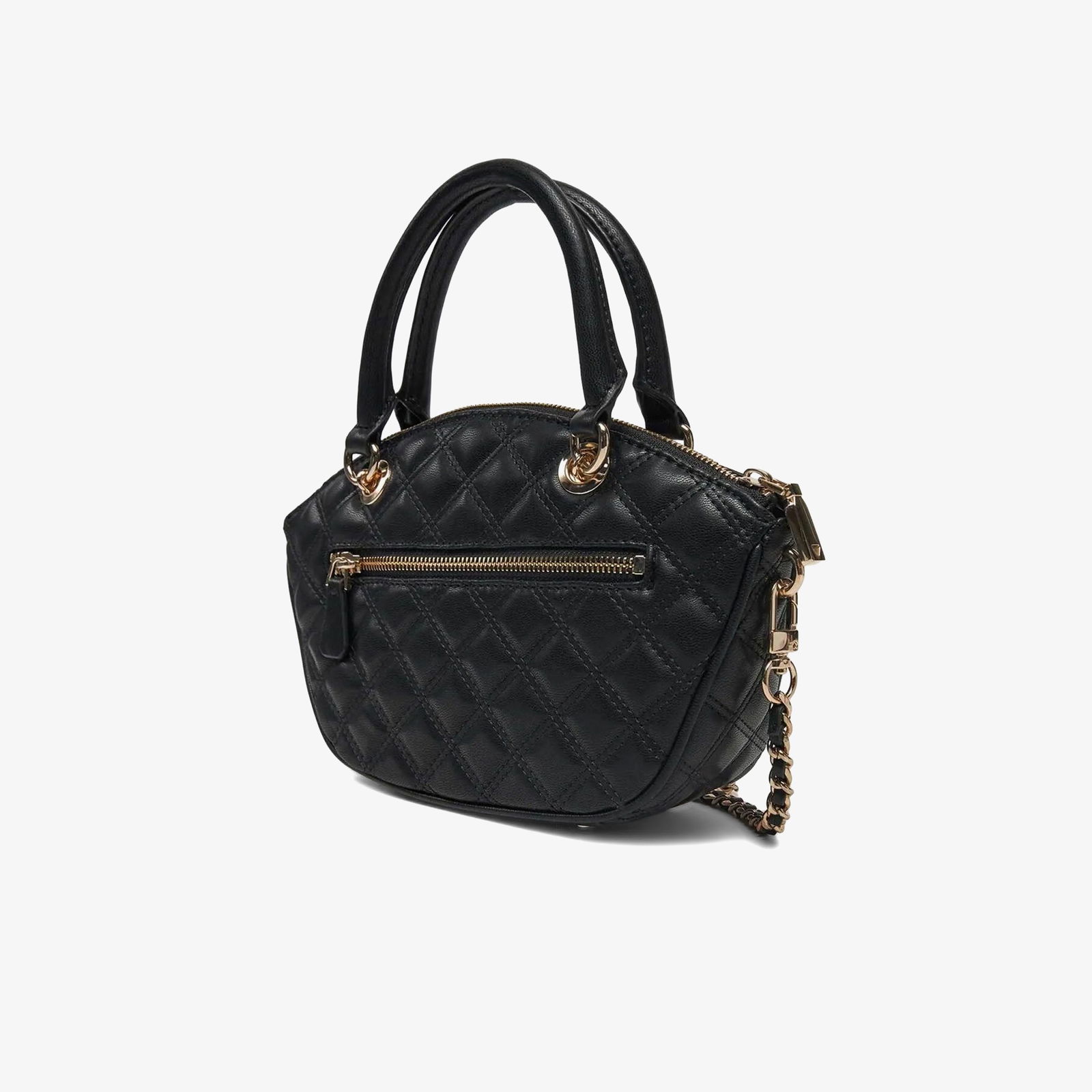 Guess Spark Micro Mini Kristle Minitchel Kadın Siyah El Çantası