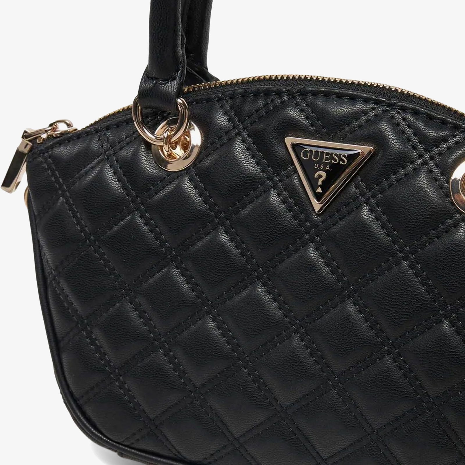 Guess Spark Micro Mini Kristle Minitchel Kadın Siyah El Çantası