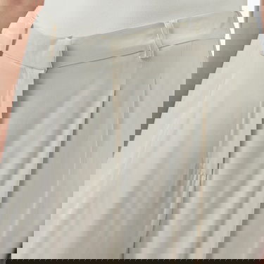  Brooks Brothers Çift Pileli Cupro Kadın Bej Pantolon