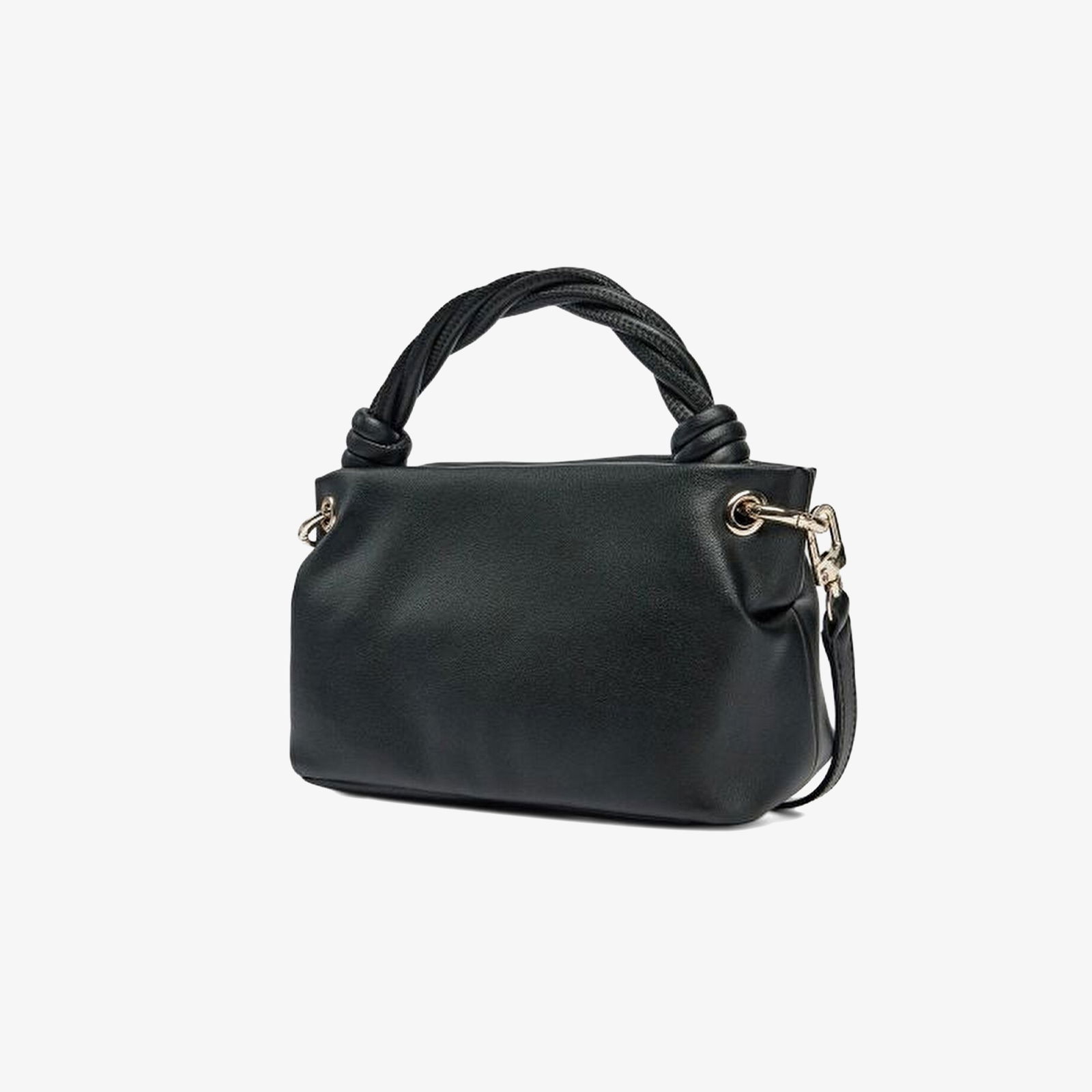 Guess Tiera Flap Shldr Bag  Sansa Top Handle Crossbody Kadın Siyah Çapraz Askılı Çanta
