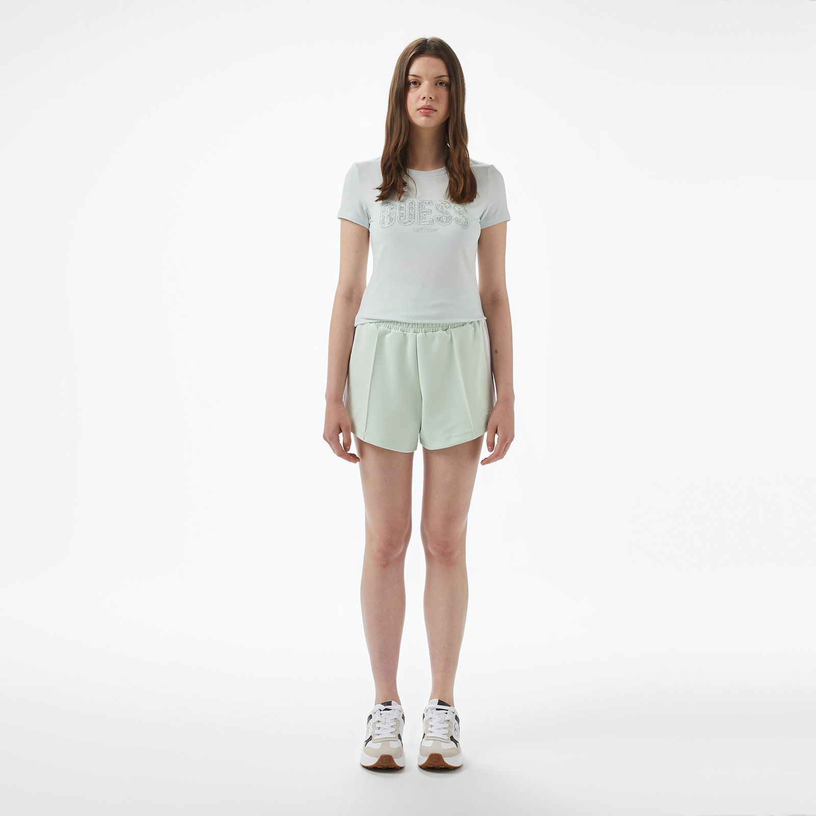 Guess Yarrow Short  Kadın Yeşil Şort
