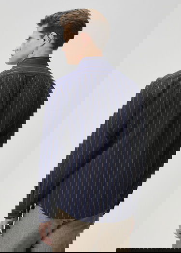  Beymen Club Erkek Comfort Fit Lacivert Çizgili Gömlek