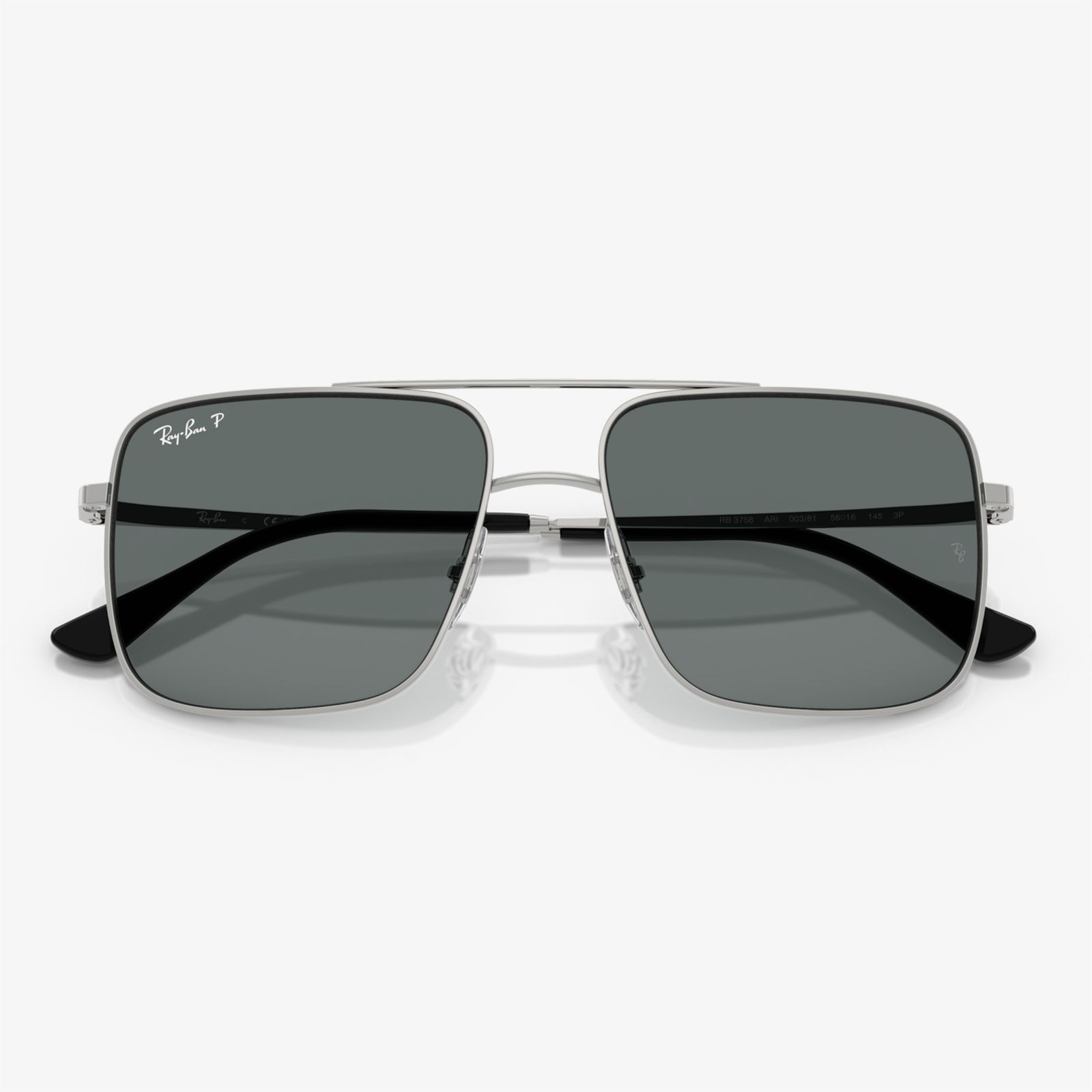 Ray-Ban RB3758 Unisex Gümüş Güneş Gözlüğü