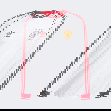  adidas Manchester United Retro Erkek Beyaz Uzun Kollu T-Shirt