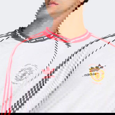  adidas Manchester United Retro Erkek Beyaz Uzun Kollu T-Shirt
