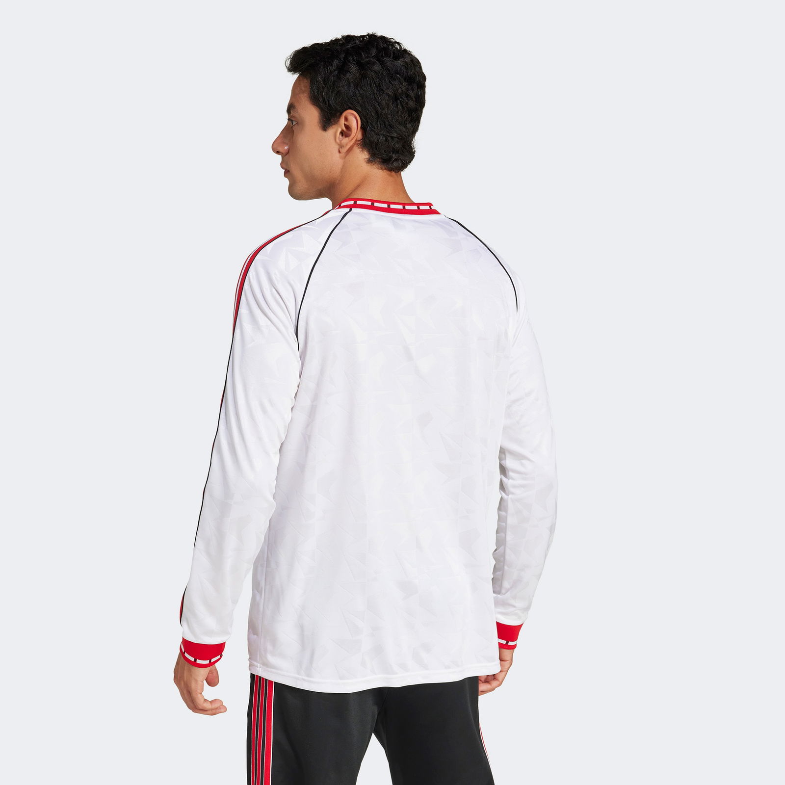 adidas Manchester United Retro Erkek Beyaz Uzun Kollu T-Shirt
