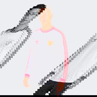  adidas Manchester United Retro Erkek Beyaz Uzun Kollu T-Shirt