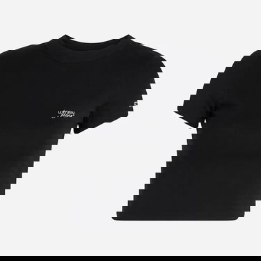  Tommy Jeans Slim Cropped Script Kadın Siyah T-Shirt
