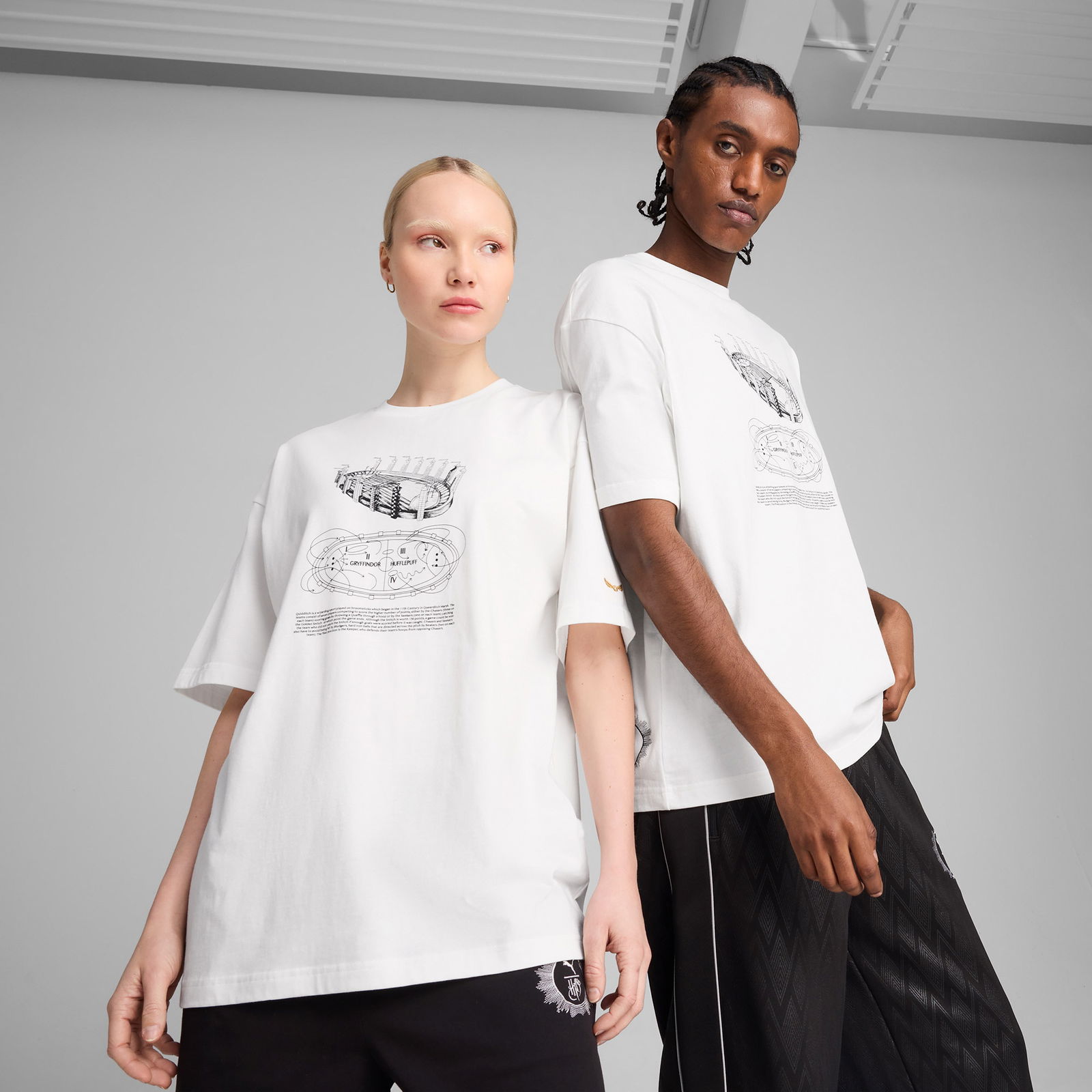 Puma X Harry Potter Unisex Beyaz T-Shirt