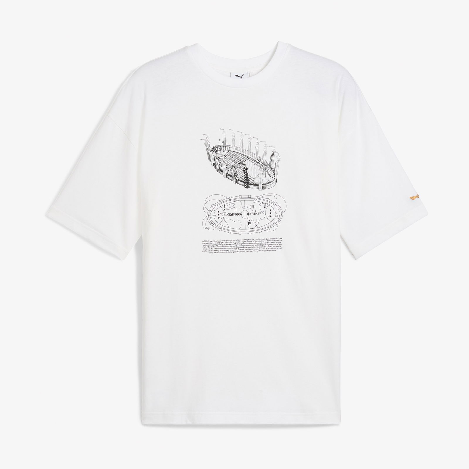 Puma X Harry Potter Unisex Beyaz T-Shirt