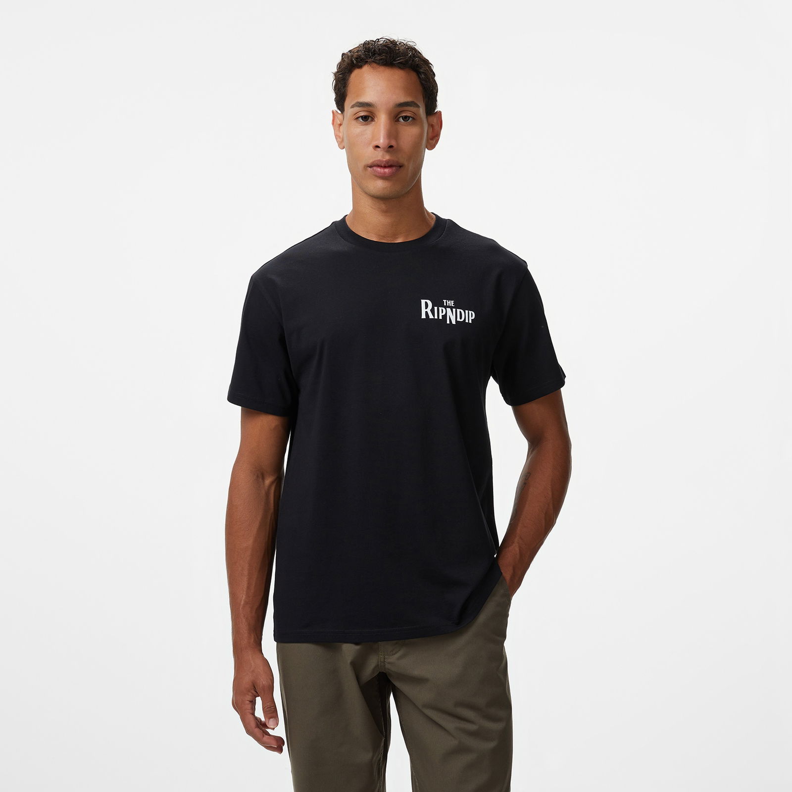Ripndip Crosswalk Pocket Erkek Siyah T-Shirt